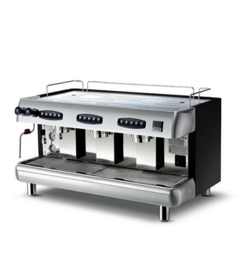 Monaco Solutions MFEVZ3001S 39.46" W 3-Group Automatic Espresso Machine - 220/240 Volts