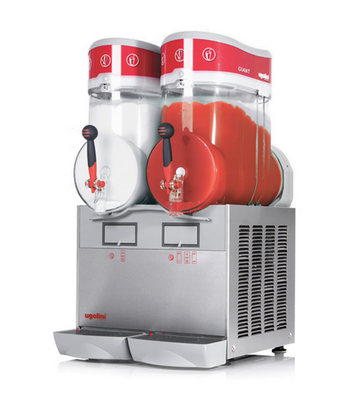  Ugolini GIANT - 15 Liters, 2 Bowl, Magnetic Transmission, Granita &amp; Slush Frozen Beverage Dispenser - Made in Italy