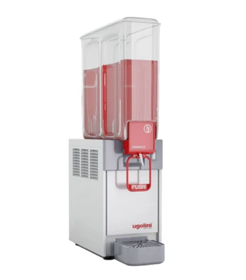 Ugolini Arctic Compact 8/1 ULP - 8 Liters, 1 Bowl, Impeller Mixer Agitator w/ Fountain Spray, Refrigerated Beverage Dispenser - Made in Italy
