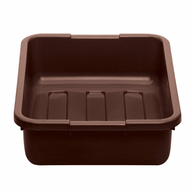 Cambro 21155CBP131 15.25" L x 20.25" W x 4.93 H Includes Handle Hi-Gloss Plastic Dark Brown Cambox - 12/Case