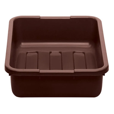 Cambro 21155CBP131 15.25" L x 20.25" W x 4.93 H Includes Handle Hi-Gloss Plastic Dark Brown Cambox - 12/Case