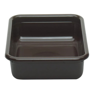 Cambro 1520CBR131 15.31" L x 19.93" W x 4.93" H Hi-Impact Plastic Dark Brown Cambox - 12/Case