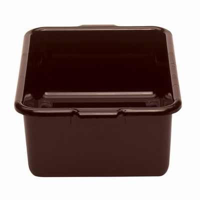 Cambro 21157CBR131 15.19" L x 20.18" W x 6.94" D Includes Handle Hi-Impact Plastic Dark Brown Cambox - 12/Case