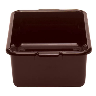 Cambro 21157CBR131 15.19" L x 20.18" W x 6.94" D Includes Handle Hi-Impact Plastic Dark Brown Cambox - 12/Case