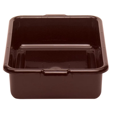 Cambro 21155CBR131 15.25" L x 20.25" W x 4.93" D Includes Handle Hi-Impact Plastic Dark Brown Cambox - 12/Case