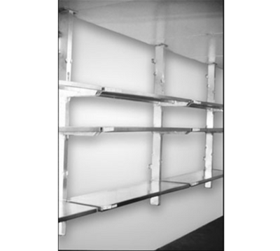 New Age 95403 Left Upright for Wall Mount Cantilever 72&quot; Locking Tabs Spaced On 12&quot; Centers