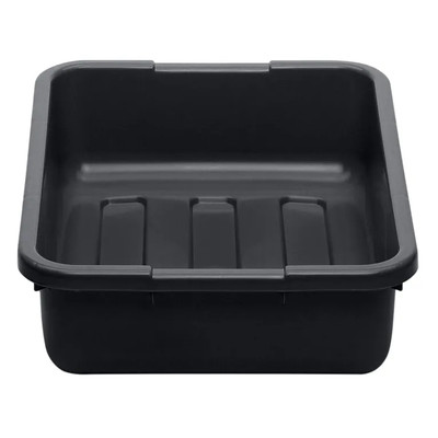 Cambro 21155CBP110 15.25" L x 20.25" W x 4.93 H Includes Handle Hi-Gloss Plastic Black Cambox - 12/Case