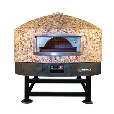 Univex DOME47RT-LP Round 39" Diameter Internal Cooking Chamber Rotating Cooking Deck Liquid Propane Rotating Dome Pizza Oven - 92,500 BTU