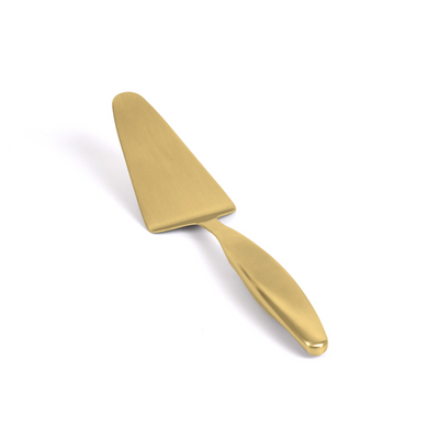 FOH BUT039GOS23 10.25" Matte Brass Brushed Stainless Steel Cake Server