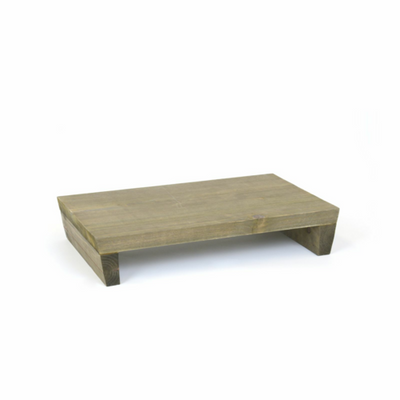 FOH SPT069NAW22 16" W Cider Wood Rectangle Slotted Spoon