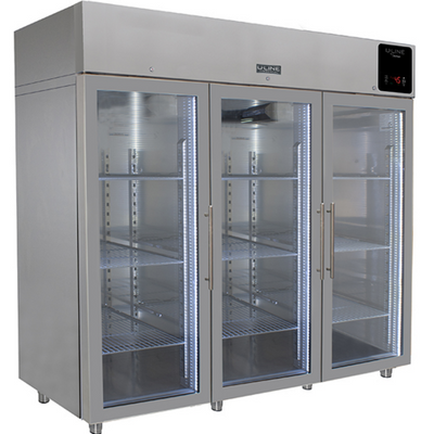 U-Line UCFZ585-SG71A 72 Cu. Ft. Stainless Steel Glass 3 Doors Reach-In U-Line Commercial Freezer - 115 Volts