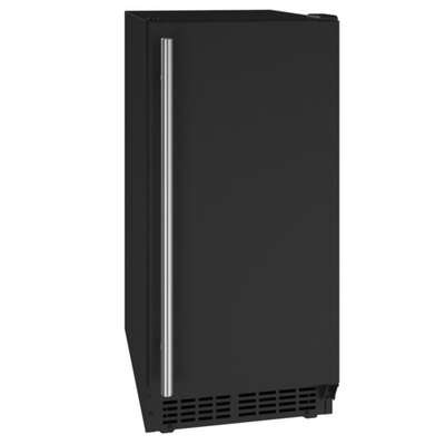 U-Line UACR115-BS01A 14.81" W Undercounter 25 Lbs. per 24 Hr Crescent Black ADA Series Ice Maker With Bin - 115 Volts