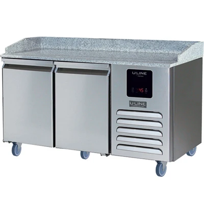 U-Line UCPP466-SS61A 2 Doors U-Line Commercial Refrigerated Pizza Prep Table