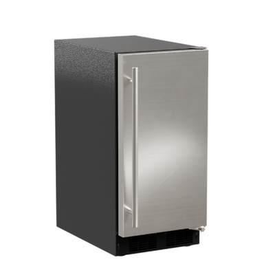 U-Line UACP115-SS01A 15" W Undercounter 39 Lbs. per 24 Hr Full Size and Dice Stainless Steel ADA Series Clear Ice Maker With Bin - 115 Volts