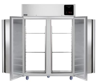 U-Line UCRP149-SS71A 49 Cu. Ft. Solid &amp; Glass Combination Door Pass-Thru Commercial Refrigerator