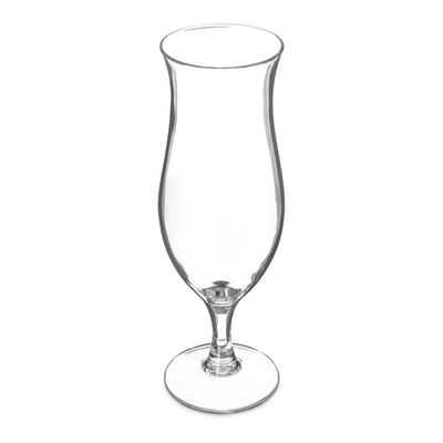 Carlisle 565007 16 Oz. Clear SAN Carlisle - Alibi Hurricane Glass