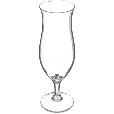 Carlisle 565007 16 Oz. Clear SAN Carlisle - Alibi Hurricane Glass