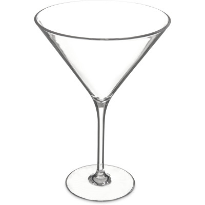 Carlisle 564607 9 Oz. Clear Polycarbonate Carlisle - Alibi Martini Glass