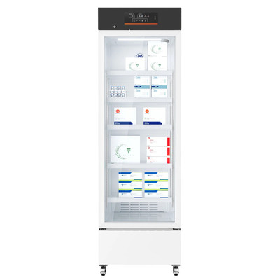 Koolmore KM-PHR-11C 11 Cu. Ft. White Glass Door Commercial Medical Pharmacy Refrigerator