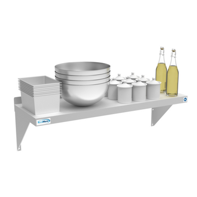 Koolmore WMSH-1236 36" W Stainless Steel 18 Gauge Wall Shelf