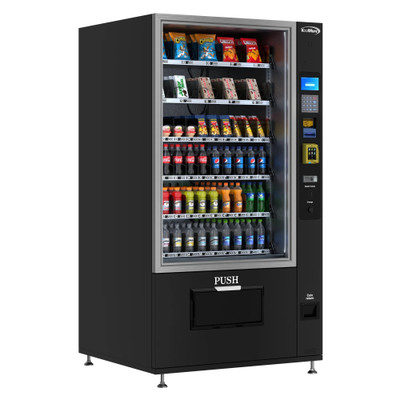 Koolmore KM-VMR-40-BR 40.8" W Black Refrigerated Snack Vending Machine