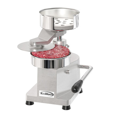 Koolmore CHM-5 11" W Stainless Steel Countertop Hamburger Patty Molding Press with Handle