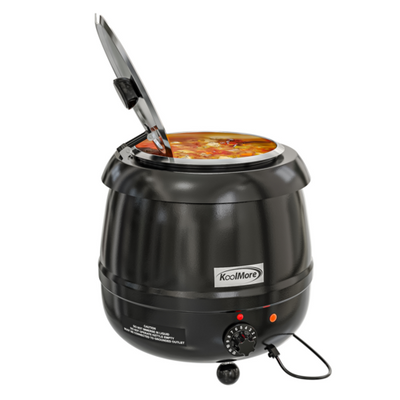 Koolmore SK-BK-3G 11.5 Qt. Black Finish Electric Soup Kettle - 115 Volts