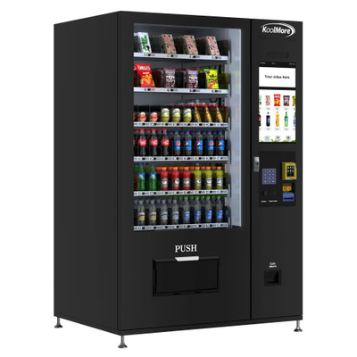 Koolmore KM-VMRT-50-BR 50.9" W Black Refrigerated Snack Vending Machine