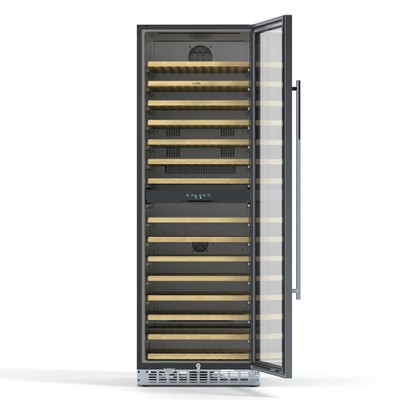 Koolmore KM-CW155DZ-SS 23.4" W 1 Hinged Glass Door Reach-In Wine Refrigerator - 120 Volts