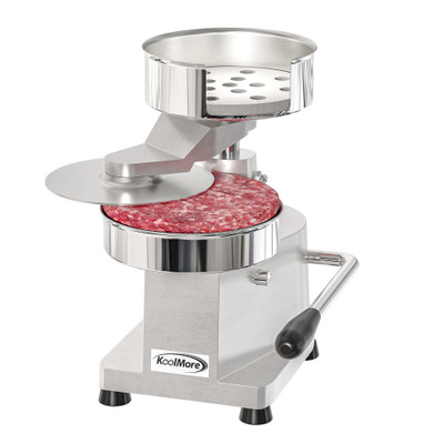 Koolmore CHM-6 11" W Stainless Steel Countertop Hamburger Patty Molding Press with Handle