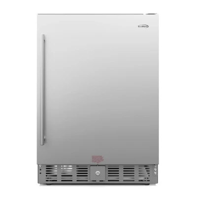 Koolmore KM-BIR5C-SS 5 Cu. Ft. Stainless Steel 1 Solid Door Undercounter Refrigerator