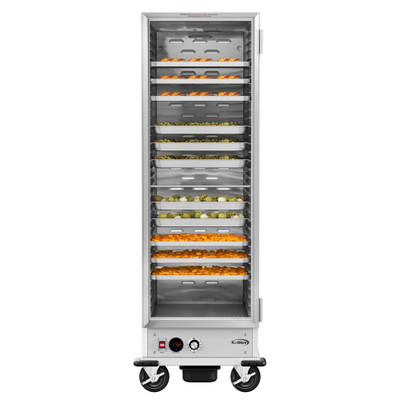 Koolmore KM-CH36-SNGL 33.1" W Silver Aluminum 36 Pans Full-Size Commercial Heated Holding or Proofing Cabinet - 120 Volts