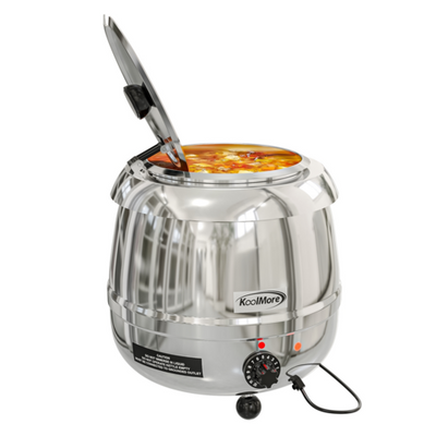 Koolmore SK-SS-3G 11.5 Qt. Stainless Steel Electric Soup Kettle - 115 Volts