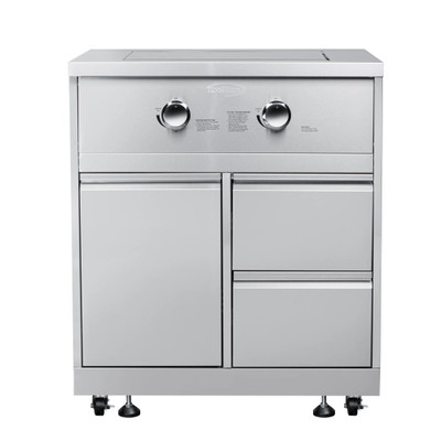 Koolmore KM-OKS-SBC 32" W Stainless Steel Liquid Propane with Bottom Cabinet Outdoor Side Burner