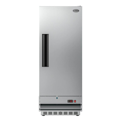 Koolmore RIR-1D-SS12C 12 Cu. Ft. 1 Solid Door Stainless Steel Reach In Refrigerator - 115 Volts