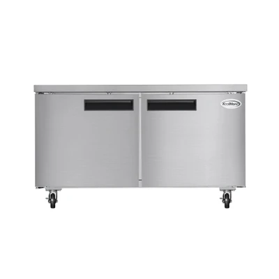 Koolmore KM-UCF-15SS 60.2" W Stainless Steel Solid Door Commercial Undercounter Freezer