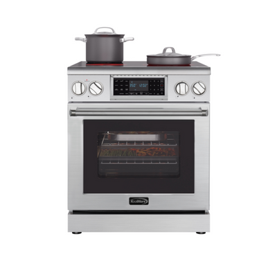 Koolmore KM-EPR-30TDP-SS 30" W x 23.6" D x 36" H Stainless Steel Self-Cleaning Professional Electric Range - 240 Volts