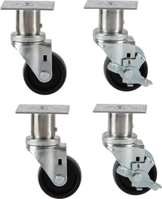 Vulcan Casters Adjrr4@2 Adjustable Casters 6"