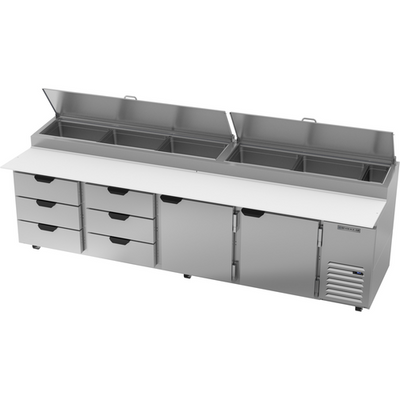 True T-11-HC 3 Solid Door 3 PVC Coated Adjustable Shelves Interior Lightning Reach-In Refrigerator - 115 Volts