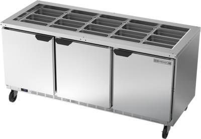 Beverage Air SPE72HC-S 72.63&quot; W Stainless Steel Salad Top Refrigerated Counter - 115 Volts