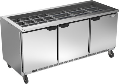 Beverage Air SPE72HC-S 72.63" W Stainless Steel Salad Top Refrigerated Counter - 115 Volts