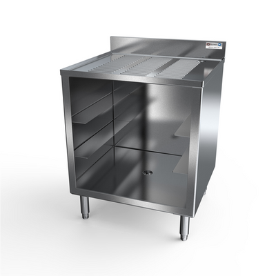 NBR Equipment GRC24-3 24" W x 21.25" D x 32.5" H Underbar Glass Rack Unit