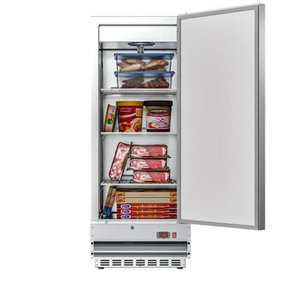 Koolmore RIF-1D-SS12C 12 Cu. Ft. Stainless Steel Solid Door Reach-In Freezer - 115 Volts