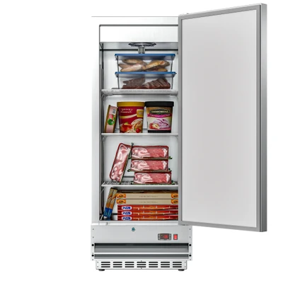 Koolmore RIF-1D-SS12C 12 Cu. Ft. Stainless Steel Solid Door Reach-In Freezer - 115 Volts