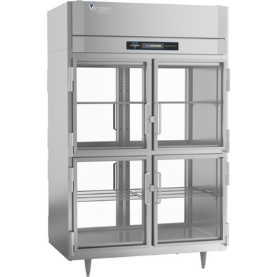 Victory RS-2D-S1-PT-HG-HC 52.13" W Top Mounted Stainless Steel Exterior Pass-Thru UltraSpec Series Refrigerator - 115 Volts