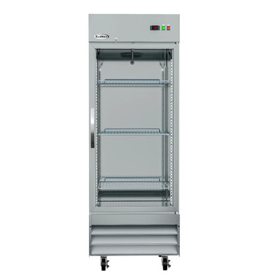 Koolmore RIF-1D-GD 23 Cu. Ft. Stainless Steel Glass Door Reach-In Freezer - 115 Volts