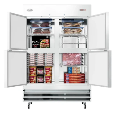 Koolmore RIF-2D-SSHD 47 Cu. Ft. Stainless Steel Solid Door Reach-In Freezer - 115 Volts