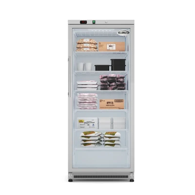 Koolmore KM-FMD20SGD 21 Cu. Ft. Stainless Steel Glass Door Reach-In Freezer - 115 Volts