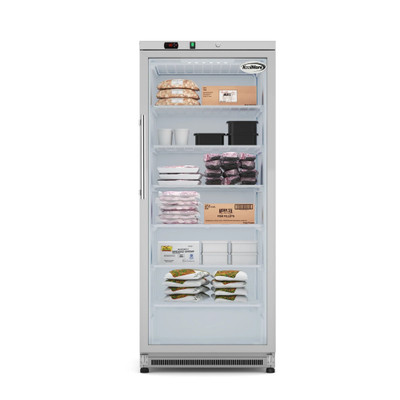 Koolmore KM-FMD20SGD 21 Cu. Ft. Stainless Steel Glass Door Reach-In Freezer - 115 Volts