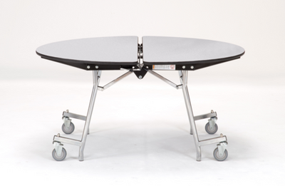 National Public Seating MT48R 48&quot; W Round 14 Gauge Steel Mobile Cafeteria Table